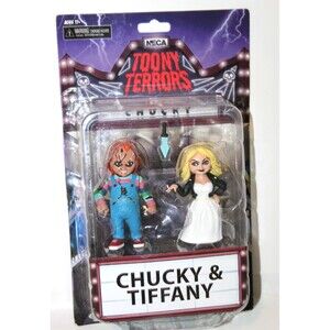 NECA Toony Terrors Bride of Chucky Tiffany Action Figure Reel Toys 3.5" 2 Figs